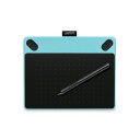 【中古】(新古品・未使用品) ワコム Intuos Draw【旧モデル】ペン入力専用 お絵描き入門モデル Sサイズ ミントブルー CTL-490/B0