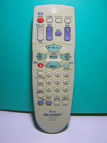 【中古】（新古品・未使用品） シャープ ビデオリモコン GA212SA