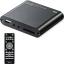 【中古】(新古品・未使用品) サンワダイレクト 4K対応 メディアプレーヤー USBメモリ/SDカード対応 HDMI/RCA出力 MP4再生 400-MEDI0...