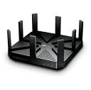 【中古】(新古品・未使用品) TP-Link WiFi 無線LAN ルーター Archer C5400 11ac ウイルス対策 セキュリティ AC5400 2167+2167+1000Mbps トライバンド ( 利用推奨環境 : 最大64台 / 4LDK / 3階建 ) 【 Alexa 対応製品】