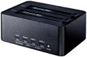 【中古】(新古品・未使用品) 玄人志向 SSD/HDDスタンド 2.5型&3.5型対応 USB3.0接続 PCレスでクローン/HDD内データを2台同時に完全消去...