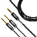 【中古】(新古品・未使用品) NOBUNAGA Labs 霧降 (Kirifuri) ヘッドホンケーブル【4.4mm5極バランス /3.5mm2極モノラルミニ×...