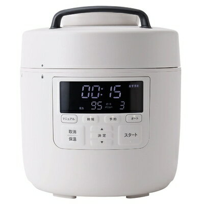 【中古】（新古品・未使用品） シロカ 自動減圧機能付き電気圧力鍋 おうちシェフ PRO [スマートプレッ..