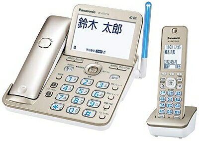 【中古】（新古品 未使用品） パナソニック コードレス電話機(子機1台付き)(シャンパンゴールド) VE-GD77DL-N