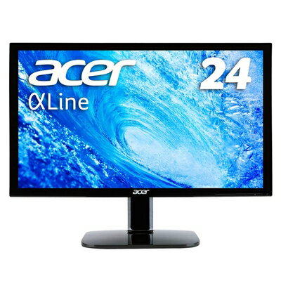 【中古】（新古品・未使用品） Acer モニター ディスプレイ AlphaLine 24インチ KA240Hbmidx フルHD TN HDMI DVI D-Sub スピーカー内蔵 ブルーライト軽減 VESA対応