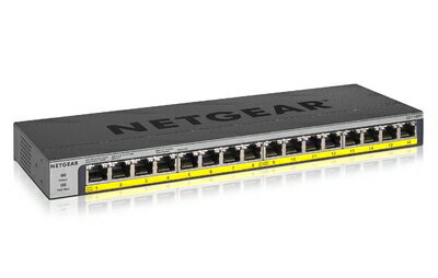 【中古】(新古品・未使用品) 【正規品】 ネットギア NETGEAR スイッチングハブ 16ポート 1G PoE+ (183W) 金属筐体 静音ファンレス リミテッドライフタイムハードウェア アンマネージスイッチ GS116PP-100AJS