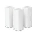 【中古】(新古品・未使用品) Linksys(リンクシス) WHW0303 WiFi 5ホールホームメッシュシステム: トライバンド(867+867+400 Mbps)無線LANルーター3台パック(3年付き) - PS5、iPhone動作確認済、スマートテレビの接続用(2)