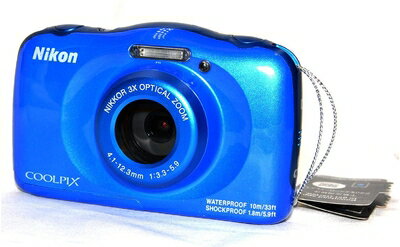 【中古】（新古品・未使用品） Nikon デジタルカメラ COOLPIX W100 防水 W100BL クールピクス ブルー