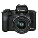 【中古】(新古品・未使用品) Canon ミラーレス一眼カメラ EOS Kiss M2 標準ズームレンズキット ブラック KISSM2BK-1545