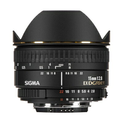 （新古品・未使用品） シグマ(Sigma) SIGMA 単焦点魚眼レンズ 15mm F2.8 EX DG DIAGONAL FISHEYE ニコン用 対角線魚眼 フルサイズ対応 476441