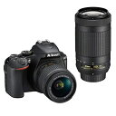 【中古】(新古品・未使用品) Nikon デジタル一眼レフカメラ D5600 ダブルズームキット ブラック D5600WZBK(2)