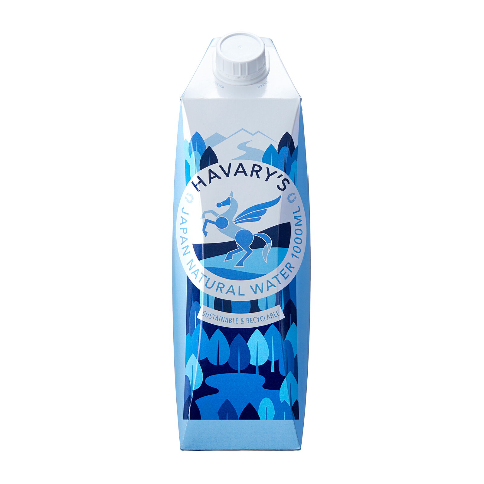 HAVARY'S 紙パックミネラルウォーター 1000ml　6本入り/ケース　ハバリーズ　水　紙パック