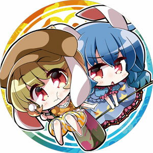 サークル R.P.G. 缶バッジ 東方Project ☆『清蘭＆鈴瑚/illust：茜屋』★