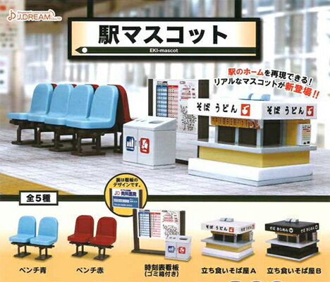 Jドリーム 駅マスコット 全5種セットのサムネイル