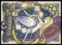 混沌の女神様 カードゲームプレイマット ☆『ミュシャ風 和服アリス/illust:とみを』★ 【サンクリ2020 Autumn】