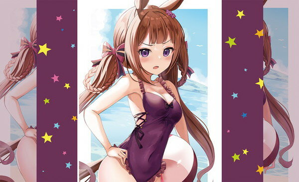 混沌の女神様 カードゲームプレイマット ☆『水着スイープ/illust：ぜいよん』★ 【COMIC1☆19】