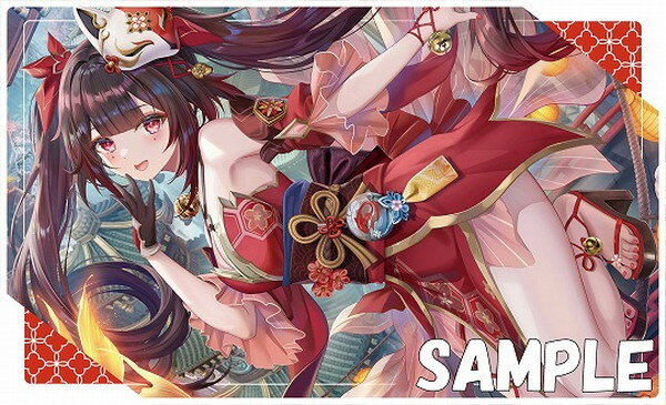 楽天ハビコロ・トイミッドナイトブルー カードゲームプレイマット ☆『花火/illust：torino』★ 【COMIC1☆24】