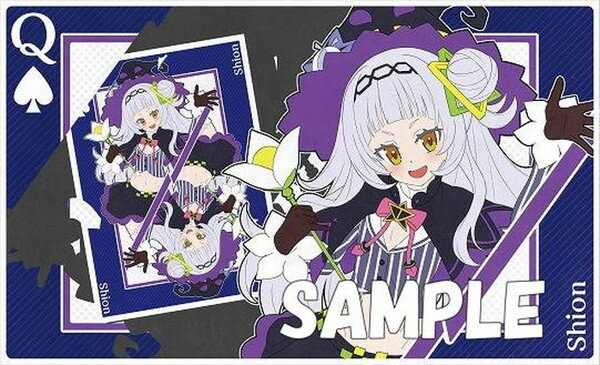 ミッドナイトブルー カードゲームプレイマット ☆『トランプ風Q シオン/illust：藤たらゐ』★ 【サンクリ2022 Summer】