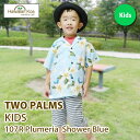 アロハシャツ 子供 キッズ TWO PARMS ハワイ 送料無料 ALOHA SHIRT 子供サイズ 衣装 ギフト 誕生日プレゼント 2024 (mm)