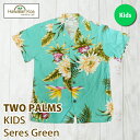 アロハシャツ 子供 キッズ TWO PARMS ハワイ 送料無料 ALOHA SHIRT 子供サイズ 衣装 ギフト 誕生日プレゼント 2024 (mm)