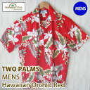 AnVc Y nC TWO PARMS c[p[X  {nC made in hawaii ALOHA SHIRT  RED 傫TCY җ  Mtg av[g 2023 ̓