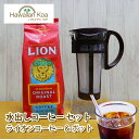 ライオンコーヒー 水出しコーヒー ボトル セット ハワイ 珈琲 アイスコーヒー ホット ドリップ フレーバーコーヒー 送料無料 お誕生日 記念日 珈琲 coffee ギフト 水出しアイスコーヒー