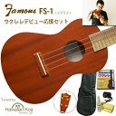 ウクレレ 初心者セット フェイマス famous FS-1 入門セット マホガニー ウクレレ 始める デビュー応援 送料無料 代引無料 [u]