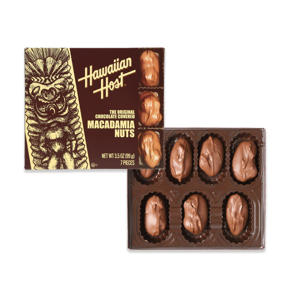 【ハワイアンホースト公式店】マカダミアナッツチョコレートTIKI(7粒)｜ハワイ　お土産