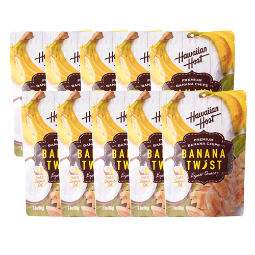 【ハワイアンホースト公式店】バナナツイスト(80g)10袋【セット割引】｜ハワイ　お土産のサムネイル