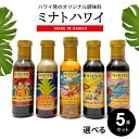 【選べる！5本セット】ミナトハワイ ドレッシング【送料無料】MINATO HAWAII ハワイアン ガーリックシュリンプ オニオン ポン酢 パイナップル BBQ バーベキュー ポキソース