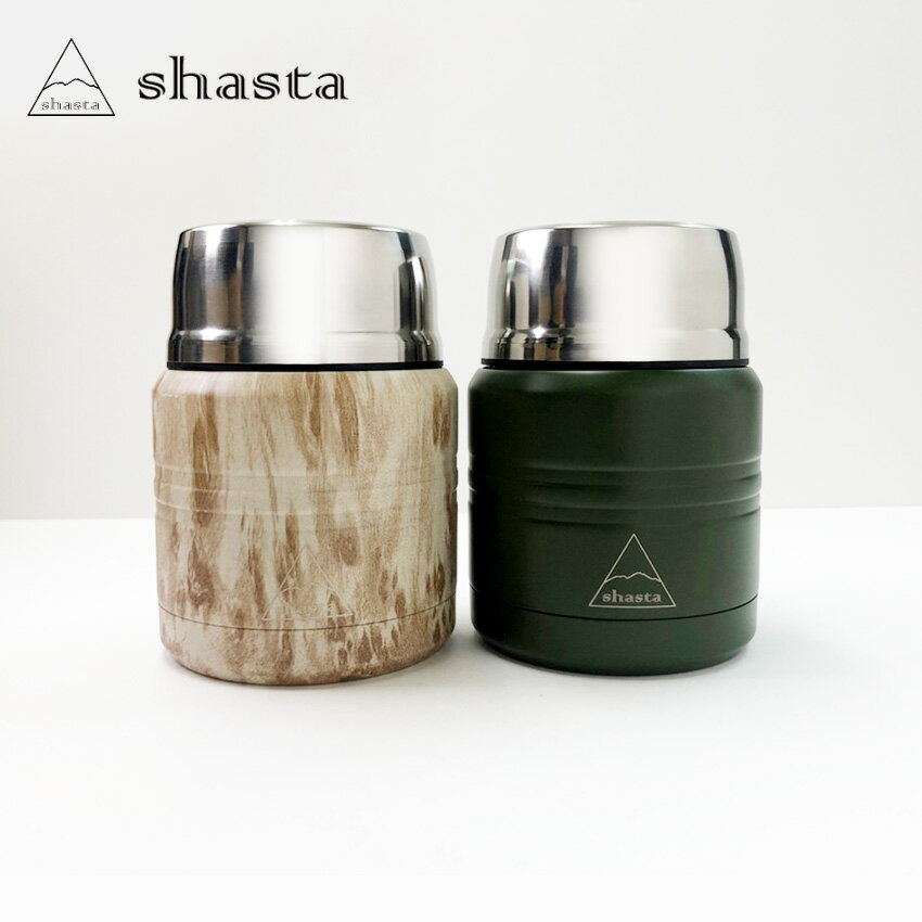 シャスタ ステンレスフードジャー 360ml(マットカーキ / ウッドベージュ) 1個 スプーン付 ステンレス 保温 保冷 ハワイアン ギフト