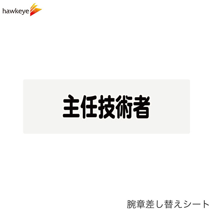 Rakuten - 【腕章差し替えシート】主任技術者