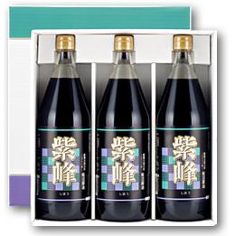 紫峰醤油(しょうゆ) 1L 3本 贈答セット