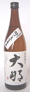 大那　特別純米酒　那須五百万石 720ml