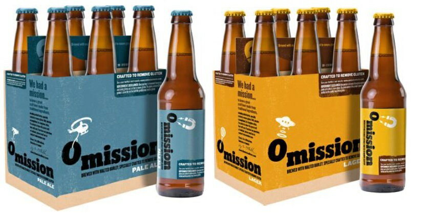 【Omission Brewing】オミッション　ラガー／ペールエール　355ml　飲み比べ12本セット