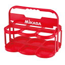 【4/20は1万円以上お買い物で500円OFFクーポン＆Pアップ】 ミカサ MIKASA ボトルキャリアー 6本入 ドリンクホルダー 折りたたみ式 スタンド キャリーケース 収納 学校 体育 部活 練習 トレーニング 球技 試合 大会 グッズ BC6 R