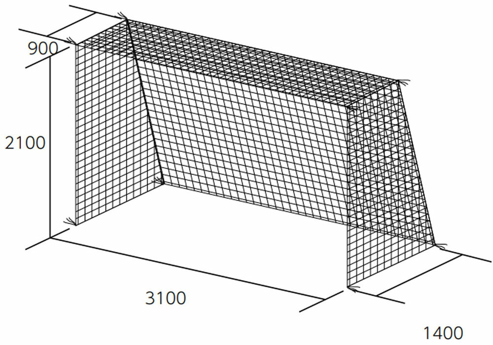 トーエイライト フットサル フットサル・ハンドゴールネット B-2062 B2062