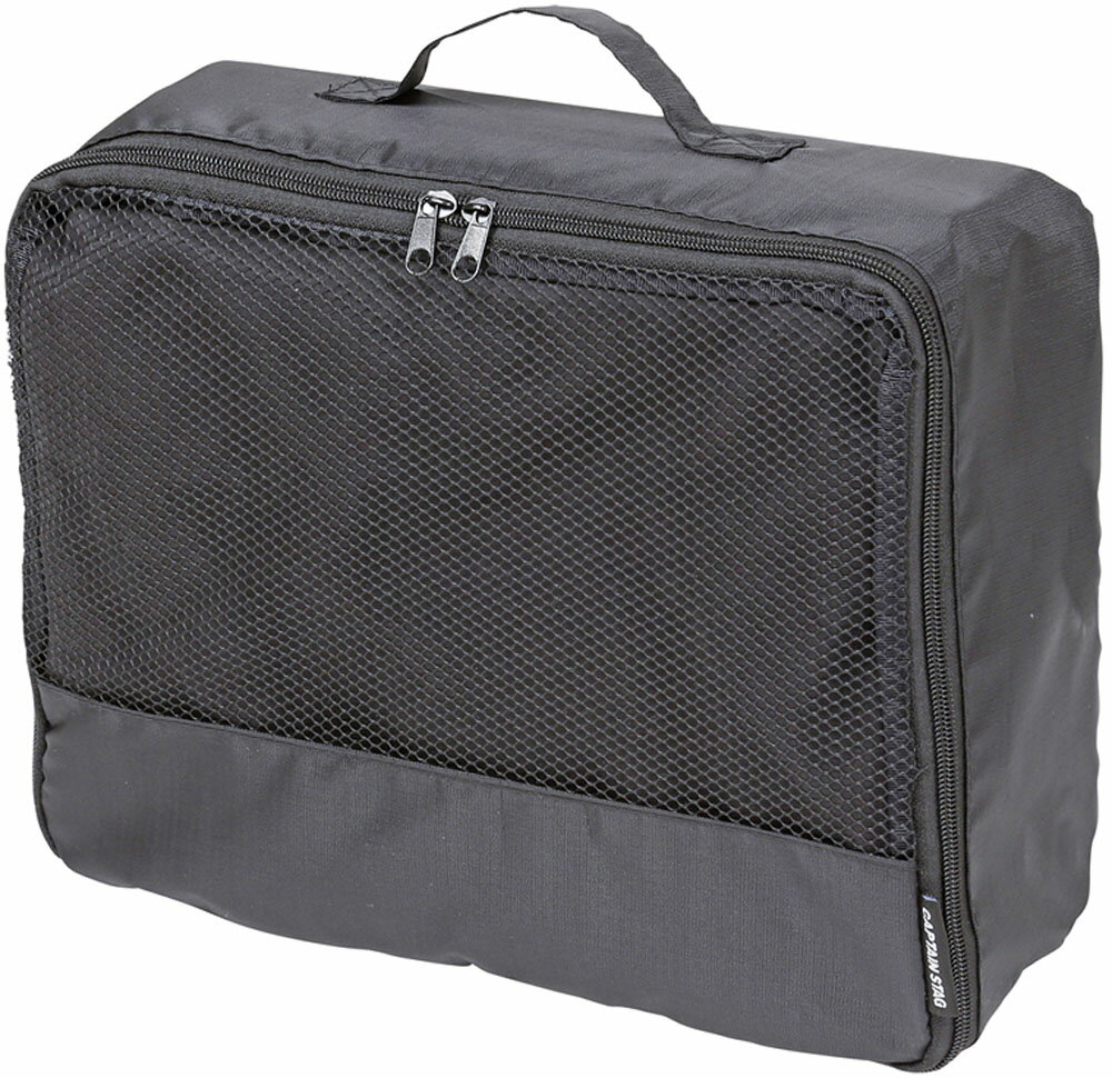 CAPTAIN STAG キャプテンスタッグ アウトドア トラベル ケース M ポーチ 旅行 スーツケース 整理 衣類 収納 メッシュ とらべるけーす UV3005