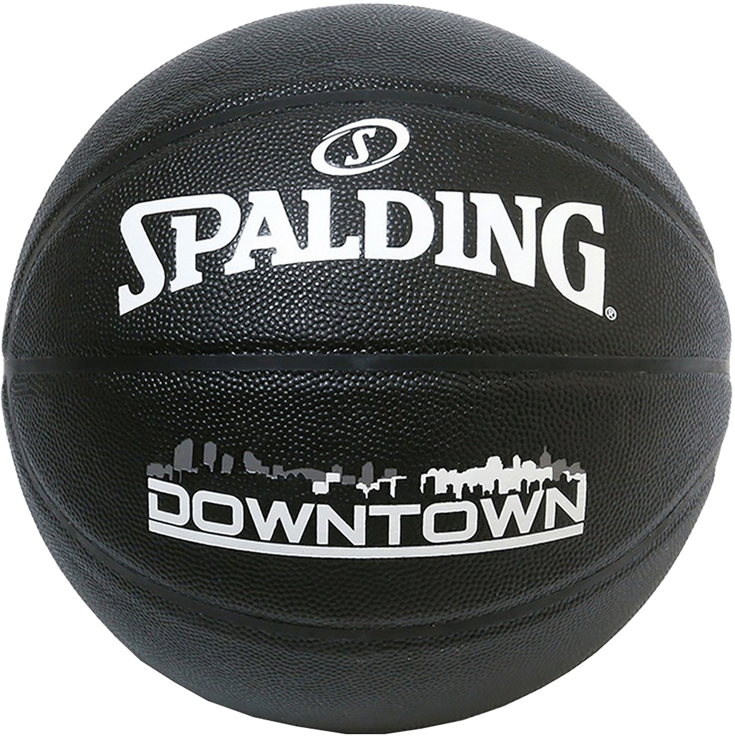 【11/18はポイント10倍】 スポルディング SPALDING バスケット バスケットボール 7号 ダウンタウン DownTown ブラック ボール 7号球 バスケ 大学生 中学 高校 練習 部活 シュート 合成皮革 バスケ部 76586J