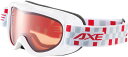 【6/30はポイント10倍】 アックス AXE スキー ゴーグル AX250-WD キッズ ジュニア ダブルレンズ メガネ対応 ヘルメット対応 3~10歳対象 紫外線 スノーボード ウィンタースポーツ くもり止め AX250WD WT