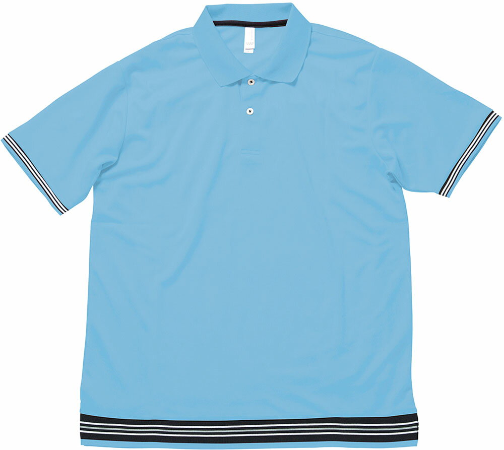 【11/30から全品3%OFFクーポン 先着100回&P10倍】 ボンマックス BONMAX 男女兼用 Tシャツ裾ラインリブポロシャツ メンズ レディース ジュ...