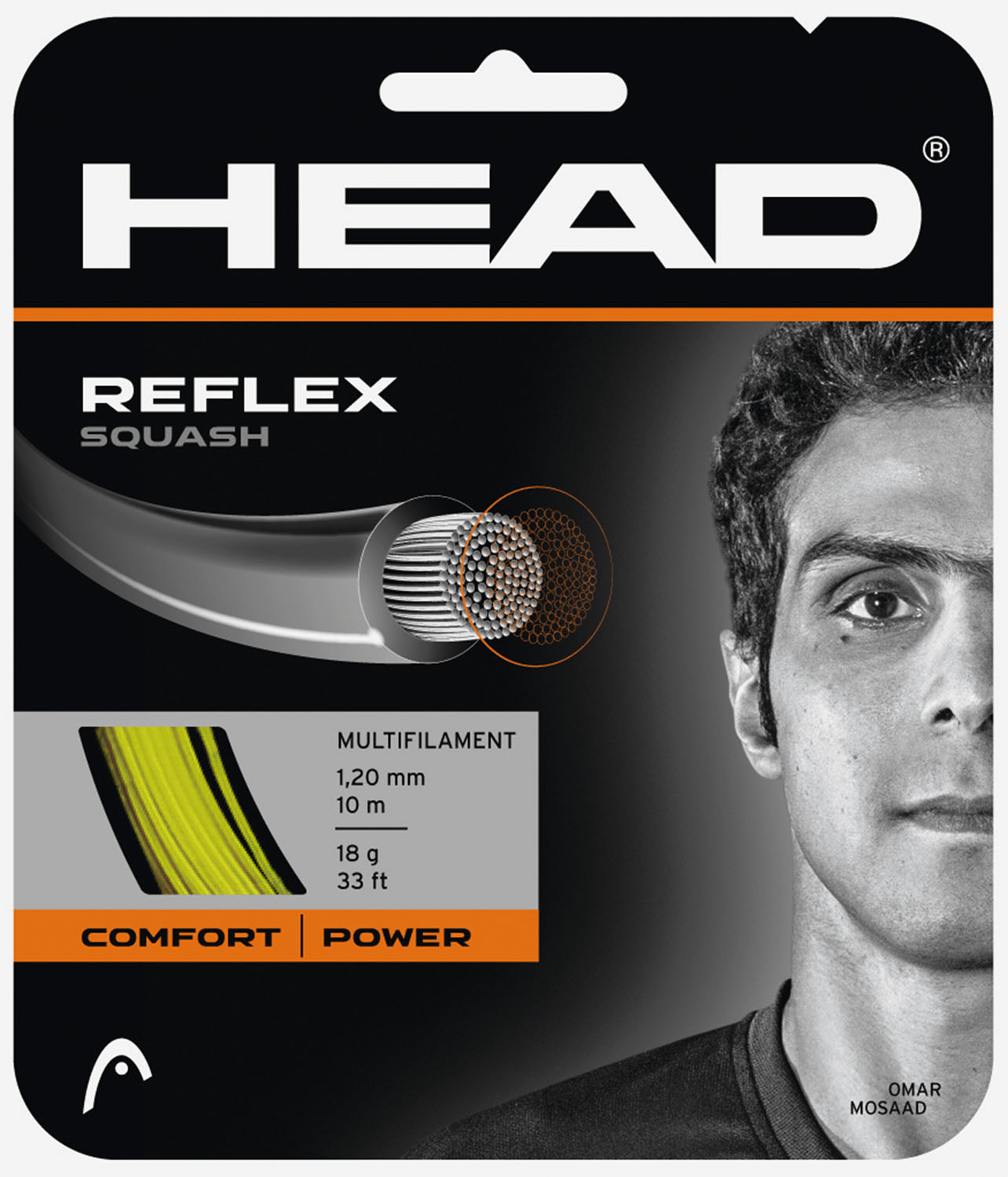 【5/16 2時までMAX1,800円OFFクーポン＆Pアップ】 HEAD ヘッド スカッシュ ストリング REFLEX SQUASH 281256