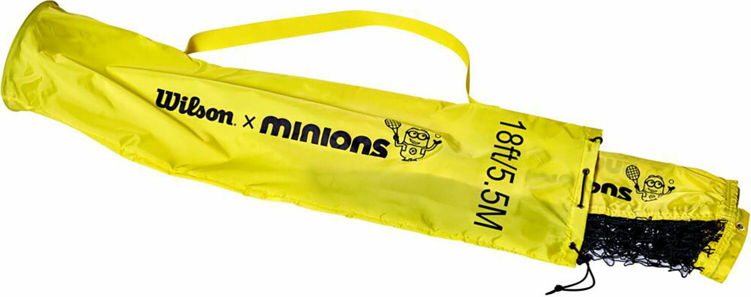 【6/4 20時～6/5限定！全品4%OFFクーポン&Pアップ】 Wilson ウイルソン テニス ウィルソン Wilson テニス グッズ MINIONS TENNIS NET イエロー×ブラック WR84143010