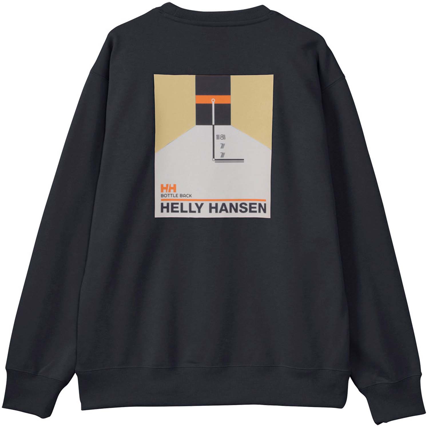 【5/18はポイントアップ実施！】 HELLY HANSEN ヘリーハンセン アウトドア ボトルバックグラフィックスウェットクルー Bottle Back Graphic Sweat Crew スウェット トレーナー バックデザイン HH32411