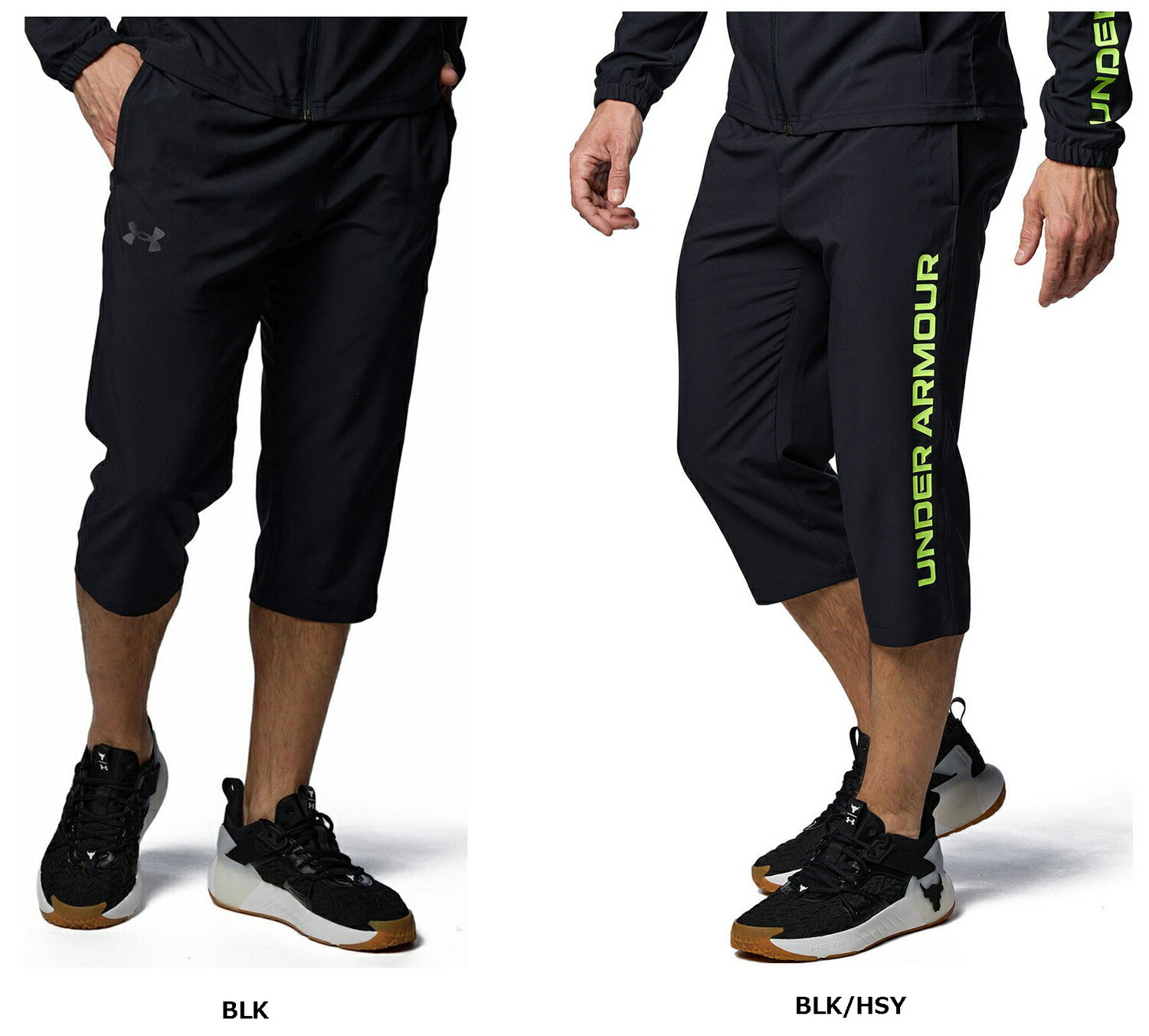 【5/16 2時までMAX1,800円OFFクーポン＆Pアップ】 UNDER ARMOUR アンダーアーマー UAフレッシュウーブン 3／4パンツ メンズ ボトムス パンツ ショートパンツ トレーニング トレーニングパンツ ポケット ドローコード 軽量 ランニング 1384817