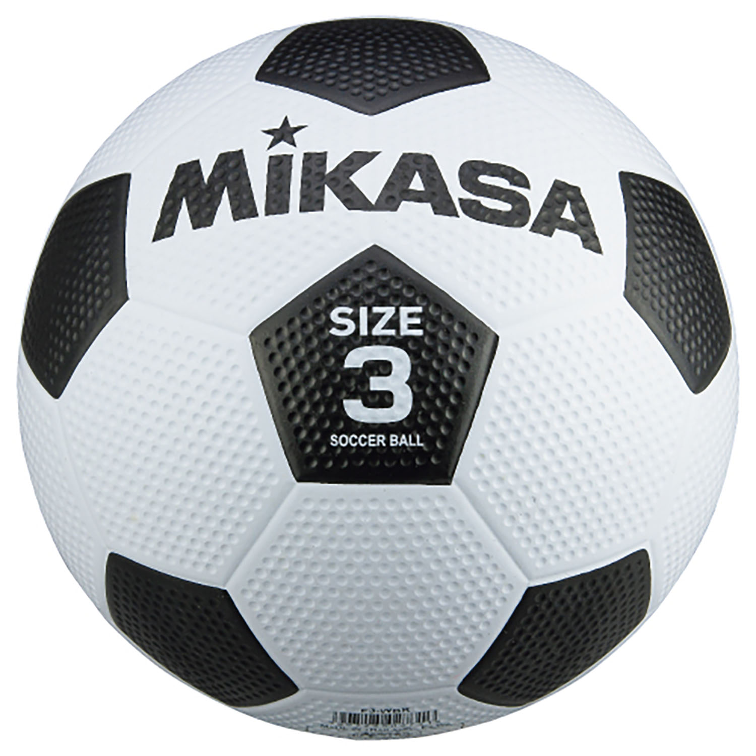 【11/18はポイント10倍】 ミカサ MIKASA サッカー ジュニアゴムサッカーボール 3号 ホワイト×ブラック さっかーぼーる こども 子供 子ども 小学生 練習 筋トレ トレーニング キッズ レクリエーション F3WBK