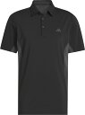 【7/15はポイント10倍】 アディダス adidas ゴルフ ファブリックミックス バックメッシュ 半袖シャツ ゴルフ ウエア ハーフスリーブ トップス ストレッチ 異素材 通気性 メッシュ素材 スポーツブランド KUH58