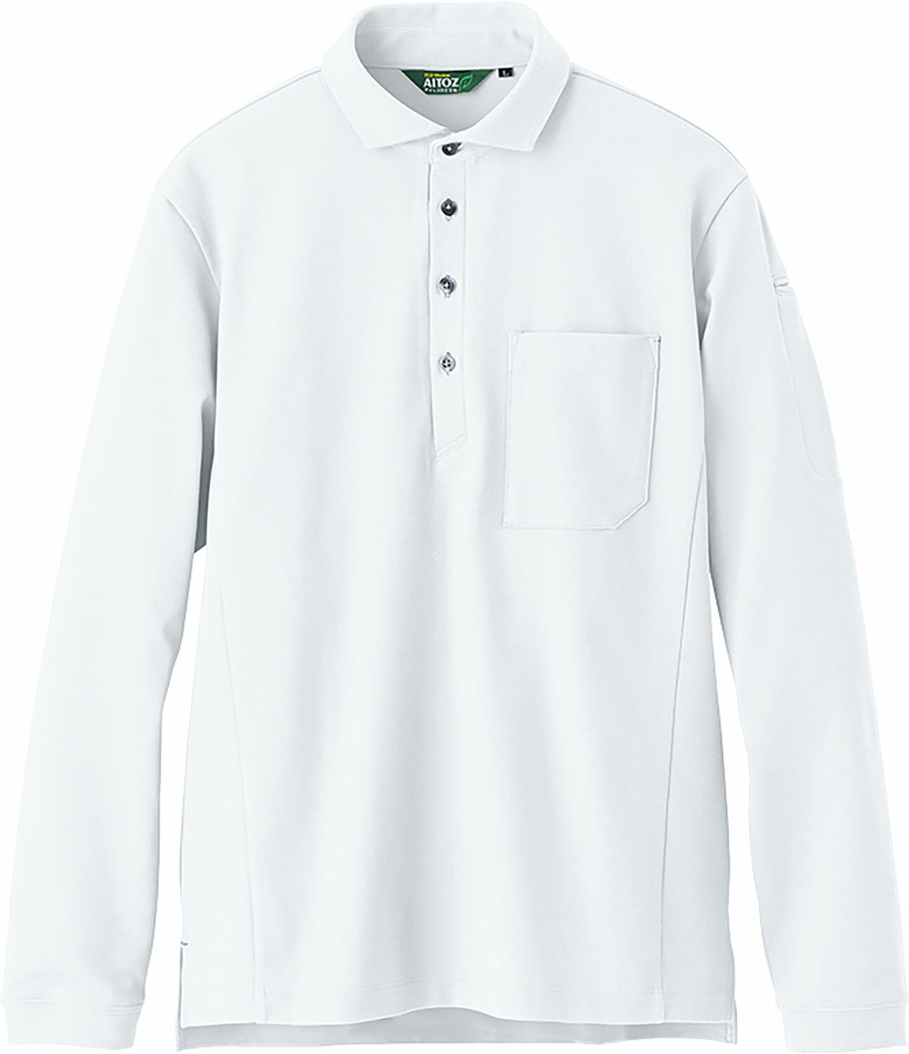 【11/30から全品3%OFFクーポン 先着100回&P10倍】 アイトス AITOZ 長袖ポロシャツ トップス 吸汗速乾 ストレッチ ECO素材 抗菌防臭 屋...