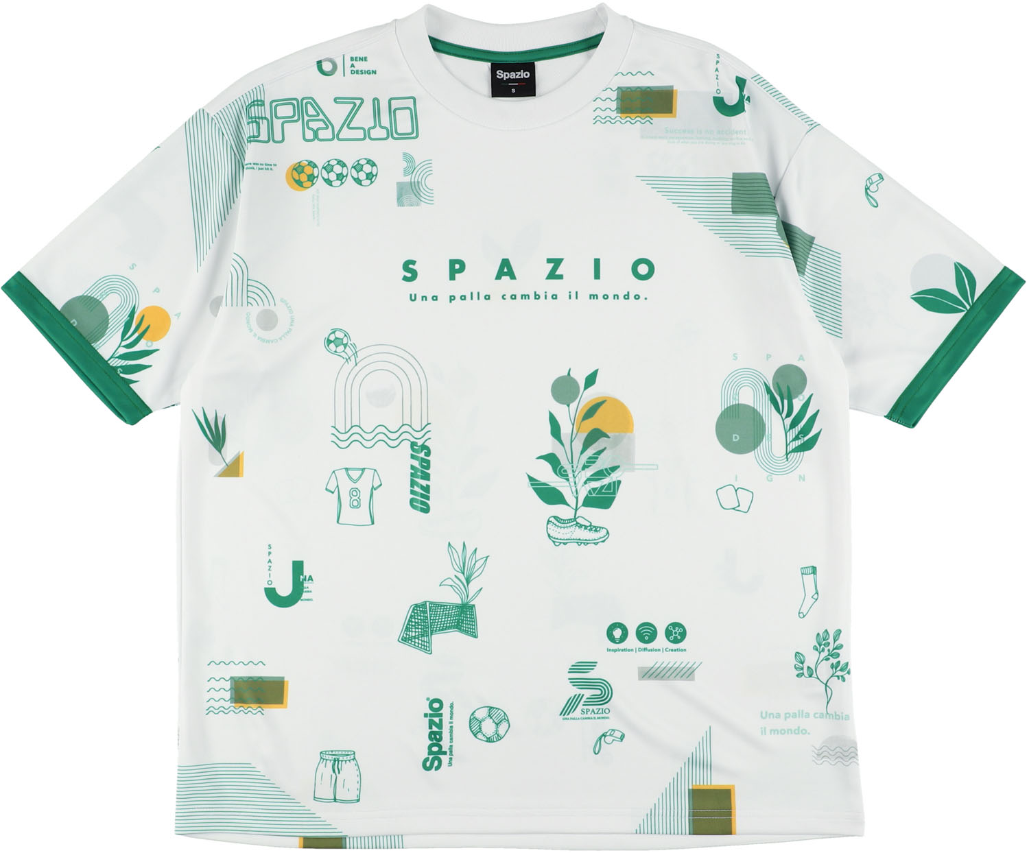 【11/20は全品4%OFFクーポン 先着200回&Pアップ】 スパッツィオ Spazio フットサル オーバーサイズ半袖クルーネック GE1091