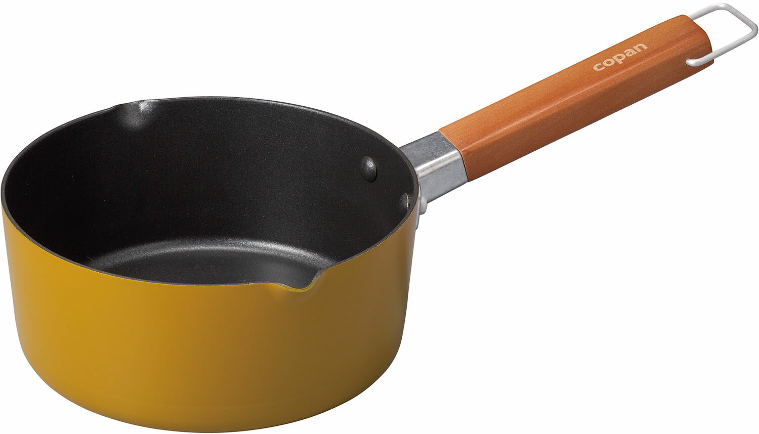 【12/3 20時から全品3%OFFクーポン&Pアップ】 コパン copan アウトドア IH対応ちょこっとミルクパン16cmマスタード 片手鍋 調理器具 クッカー ミニサイズ 小型 コンパクト 両側注ぎ口 料理 クッキング 時短 キッチン 朝食 868545